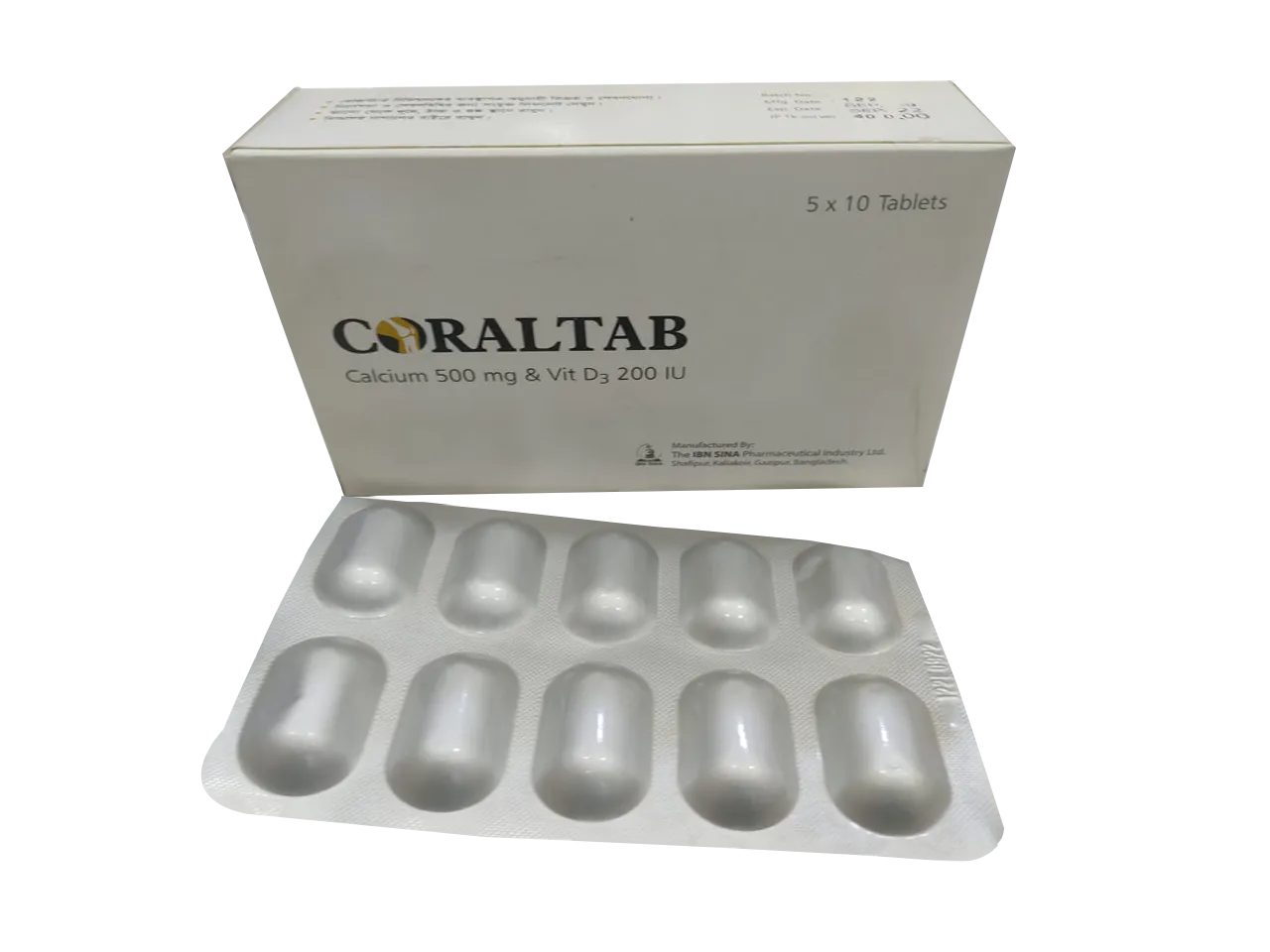 coraltab-d-500-gm